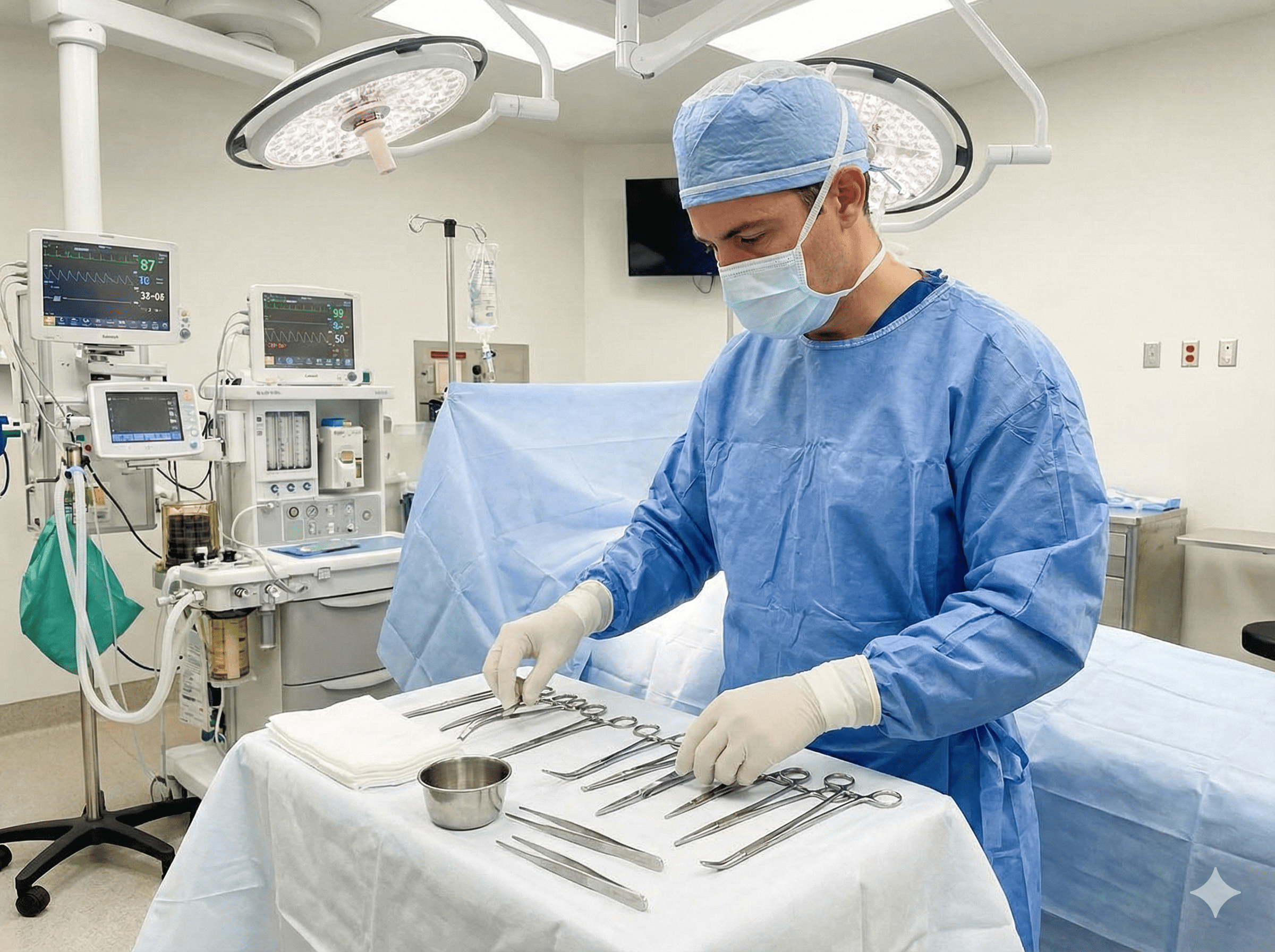 Quirófano moderno preparado para cirugía de prótesis